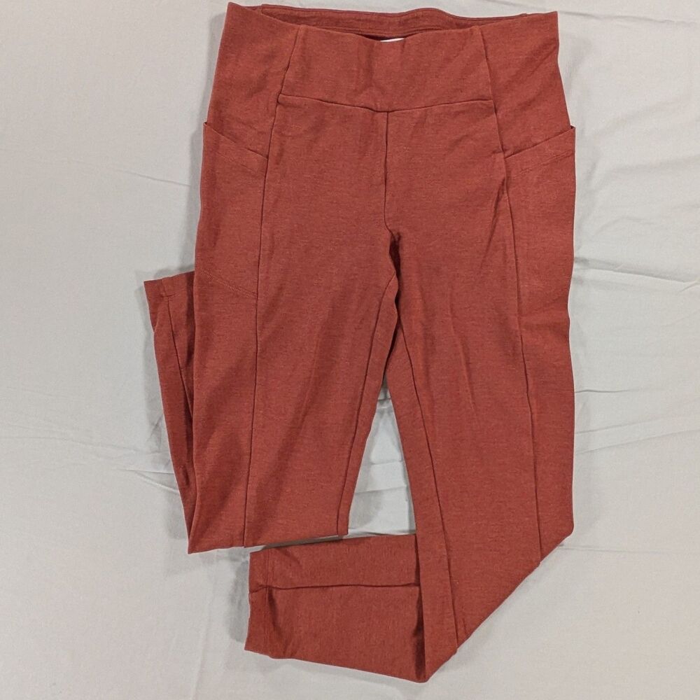 CAbi Womens Terra Cotta Elastic Waist Tapered Leg Jogger Pants Sz Small Pockets